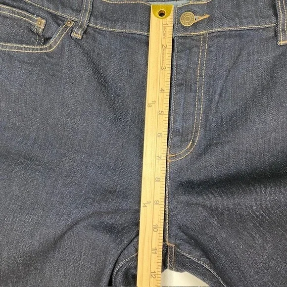 Lauren Jeans Ralph Lauren Classic Straight Dark Wash Denim Women's Jeans Size 16 - Picture 6 of 10